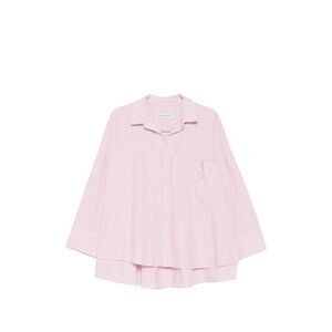 White Sand Women Striped Cotton Shirt